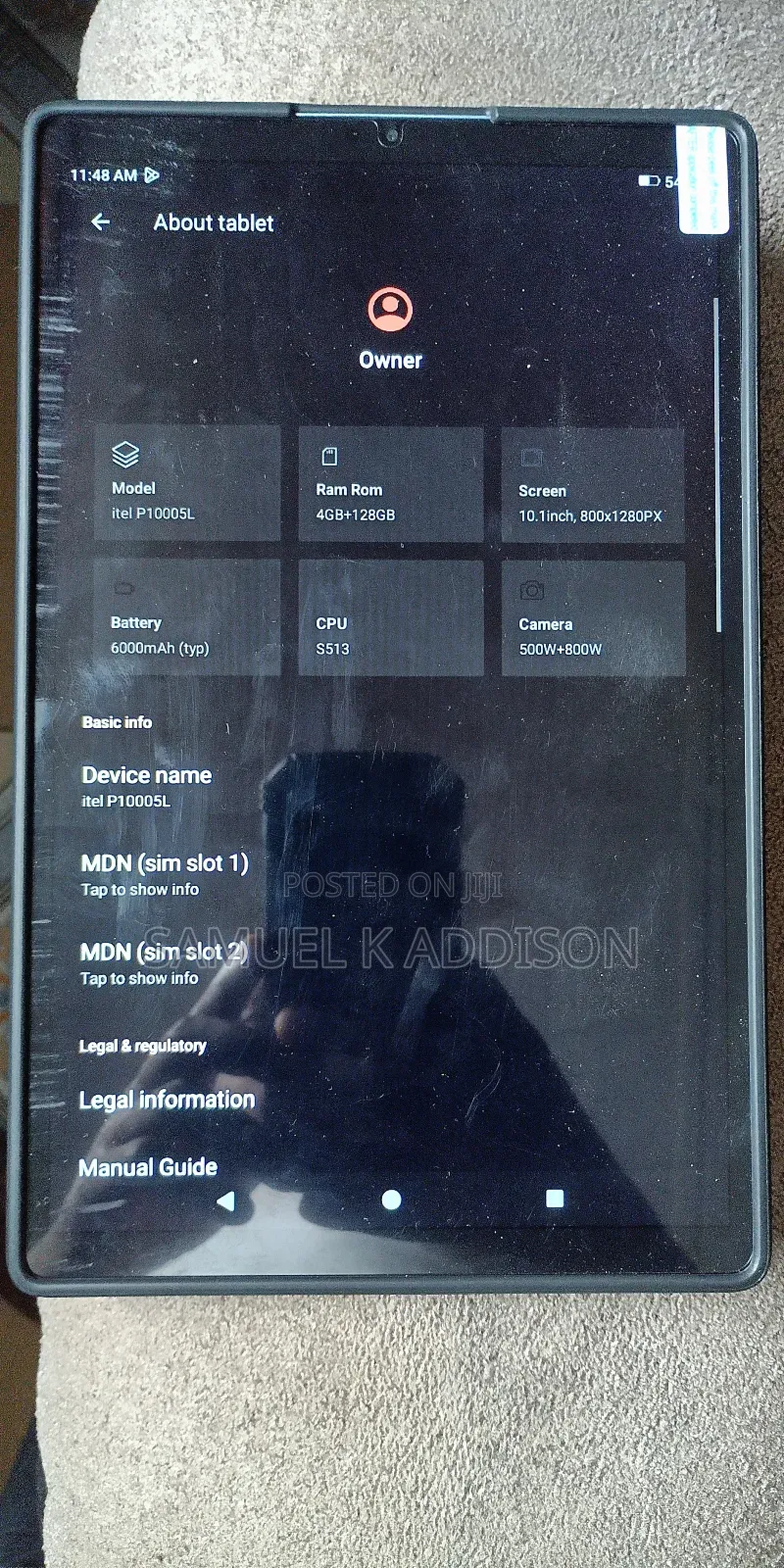 New Itel VisaTab Go 128 GB Gray