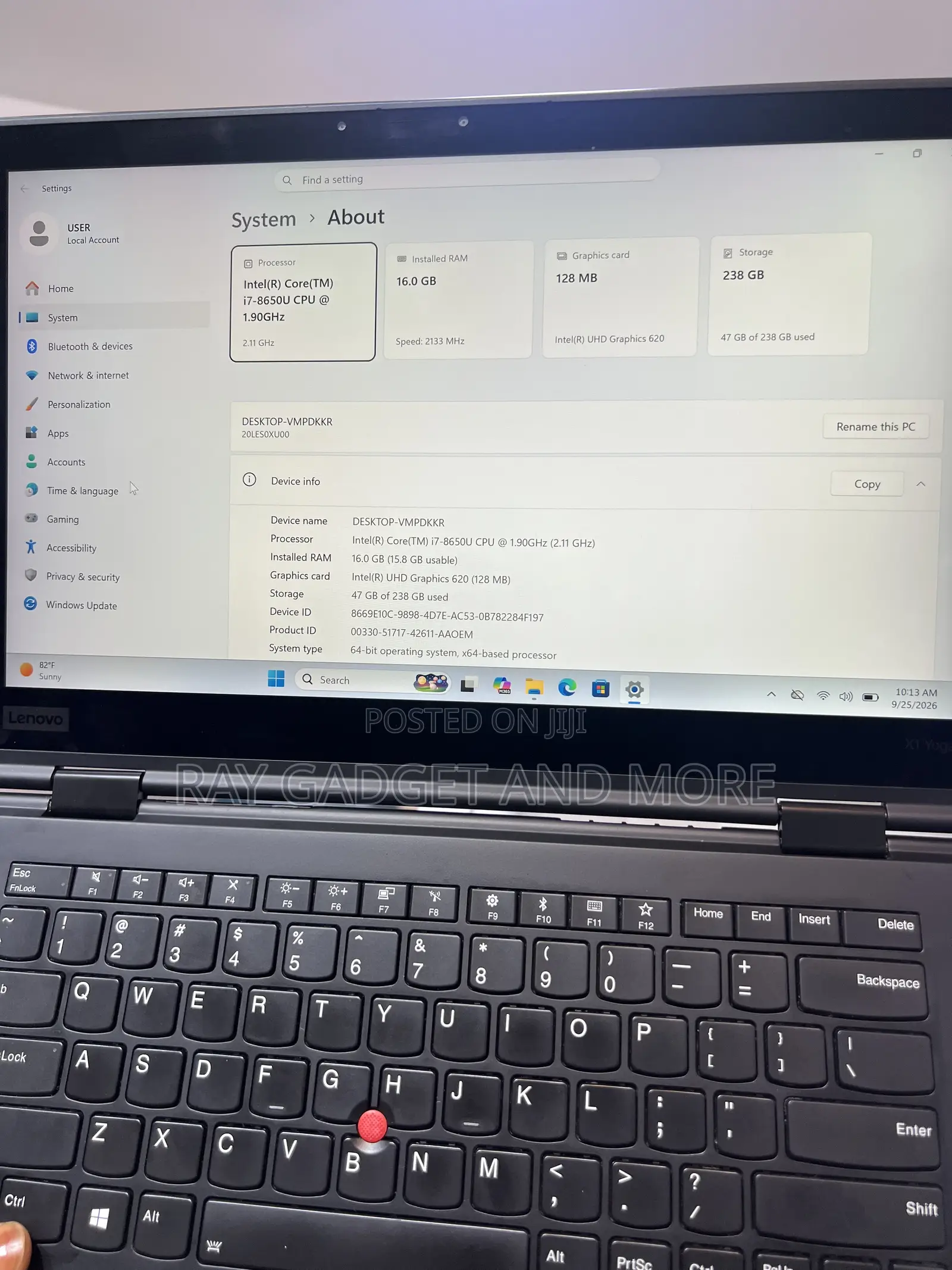 Laptop Lenovo ThinkPad X1 Yoga 16GB Intel Core i7 SSD 256GB
