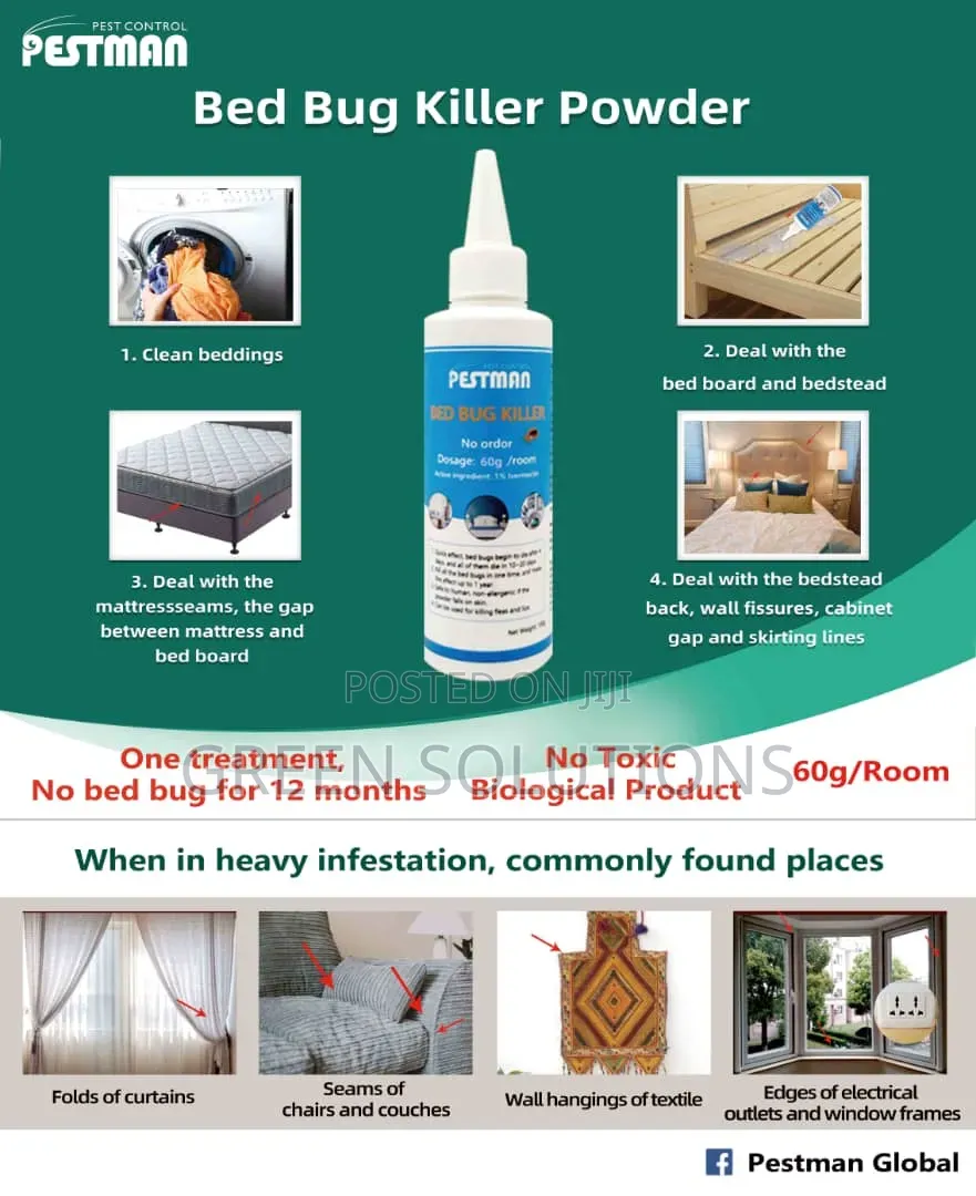 Pestman Bed Bug Killer Powder