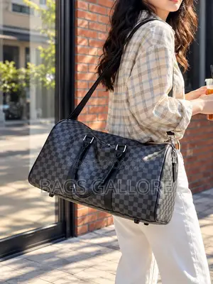 Black Duffle Bag Leather