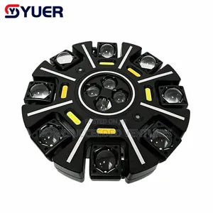 12x10W RGBW LED Bee Eye 8 Arm Little Diamond Moving Head Light Laser