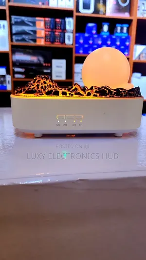 Volcanic Moon Flame Diffuser + Free Essential Oil