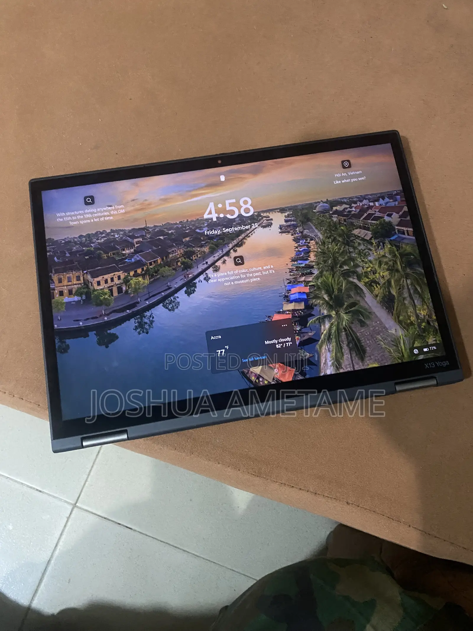 Laptop Lenovo ThinkPad x13 Yoga 16GB Intel Core i7 SSD 500GB