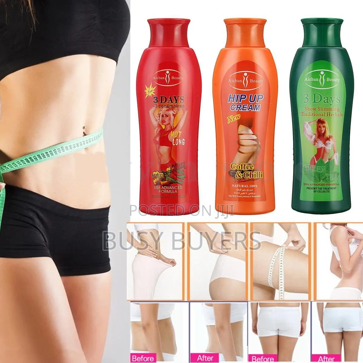 Slimming and Fat Burning Cream in Different Colors