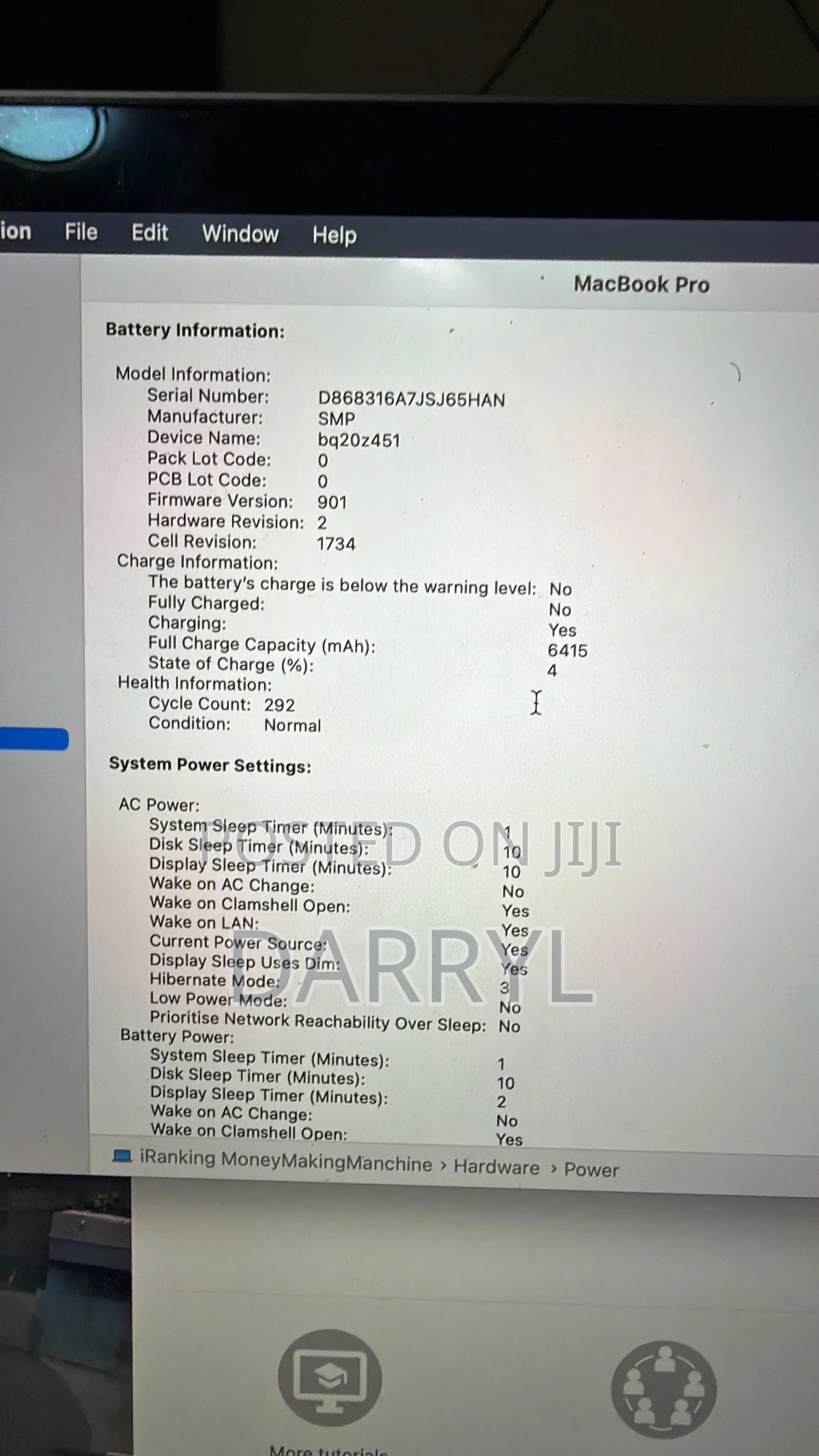 Laptop Apple MacBook Pro 2018 16GB Intel Core i9 SSD 1T