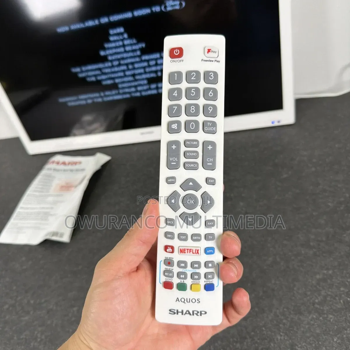 Sharp Aquos 24" T2 , S2 Hd Led Digital Satellite, Model Lc-24che4012ew