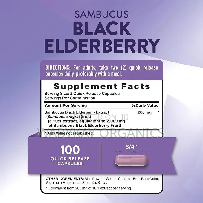 Black Elderberries 2000mg