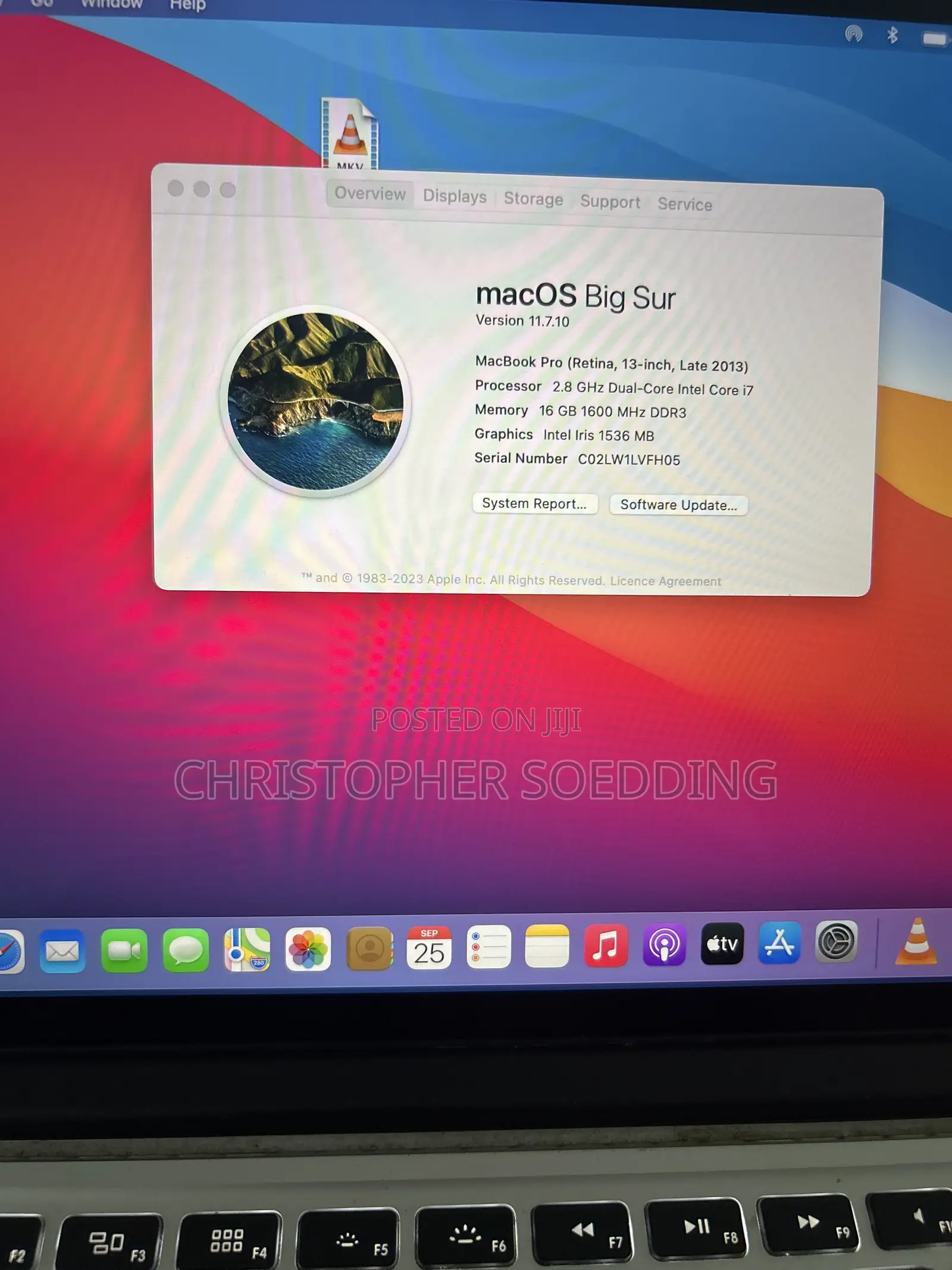 Laptop Apple MacBook Pro 2013 16GB Intel Core i7 SSD 500GB