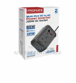Promate Multi-Port DC to AC Power Inverter for Cars