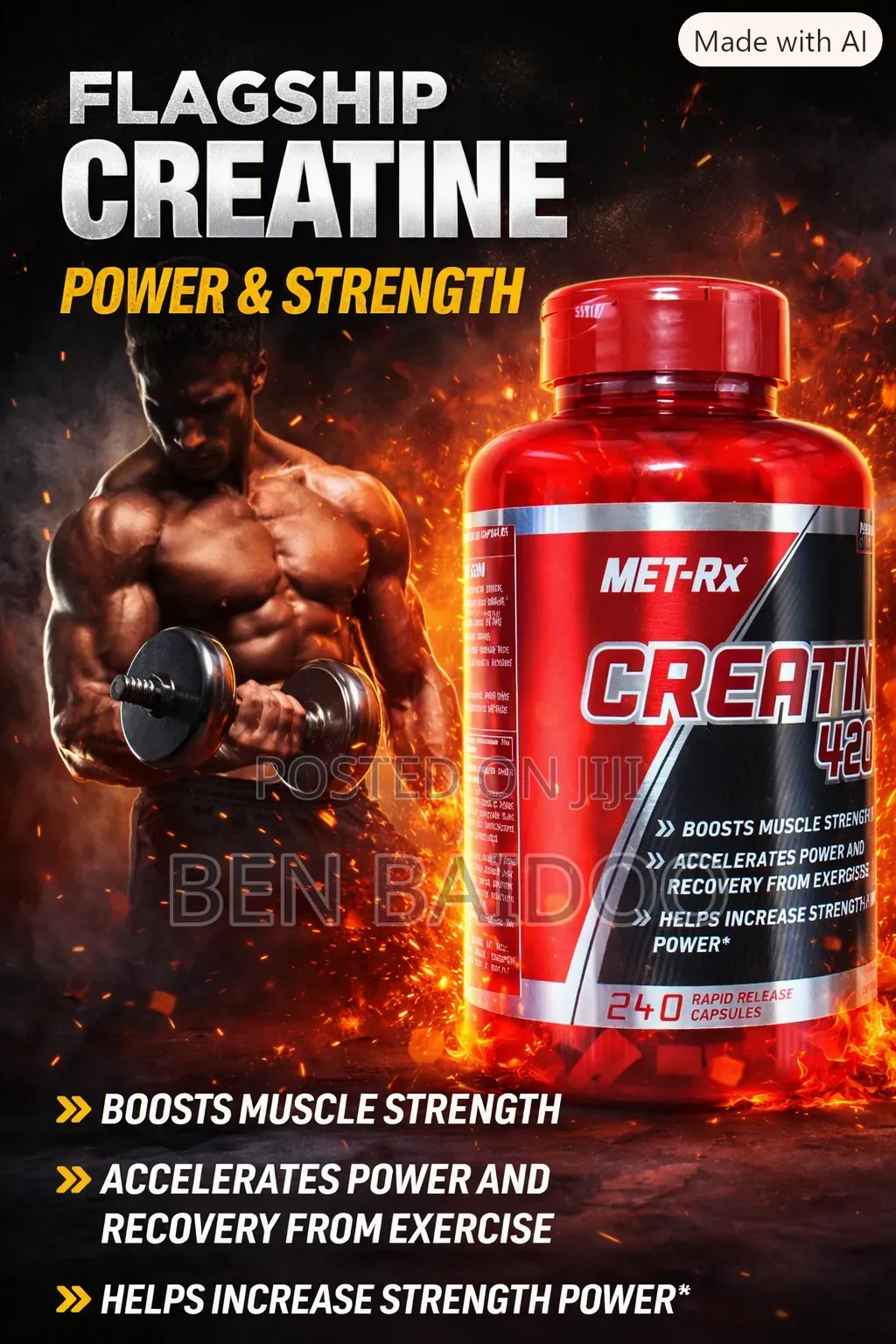 Creatine Gym Supplement (Clinical Strength)