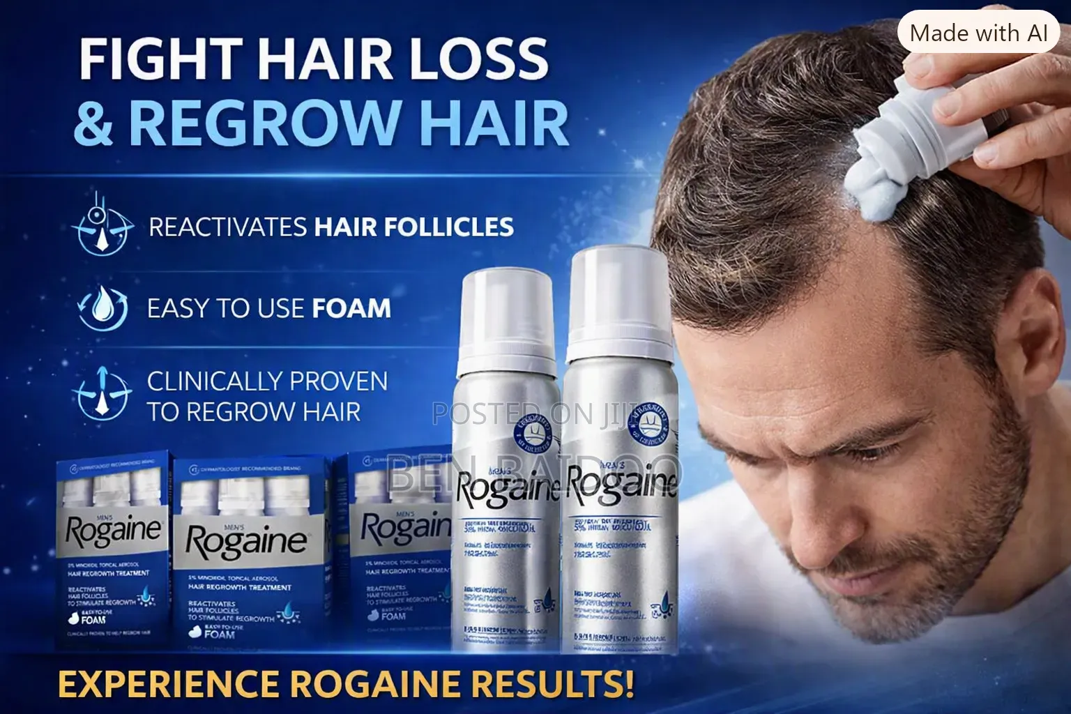 Rogaine Hair Growth Spray (Reactivate Hair Follicles)