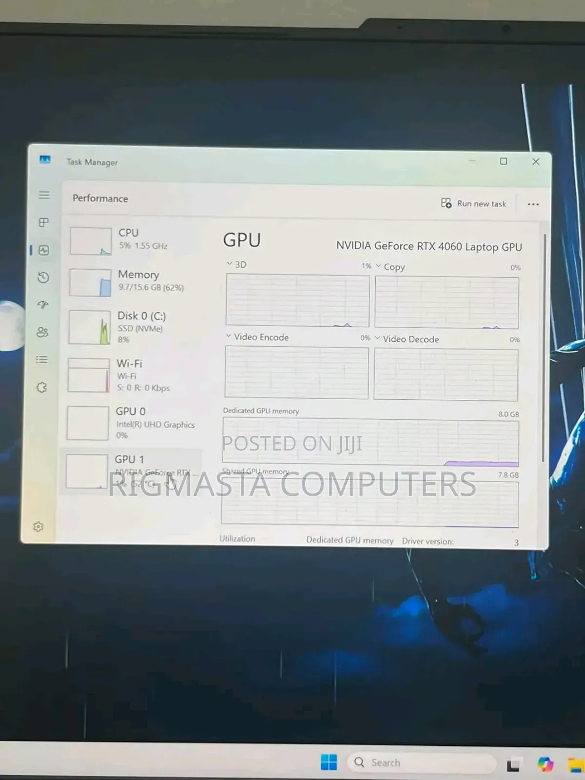 New Laptop Asus ROG Strix G17 16GB Intel Core i9 SSD 1T