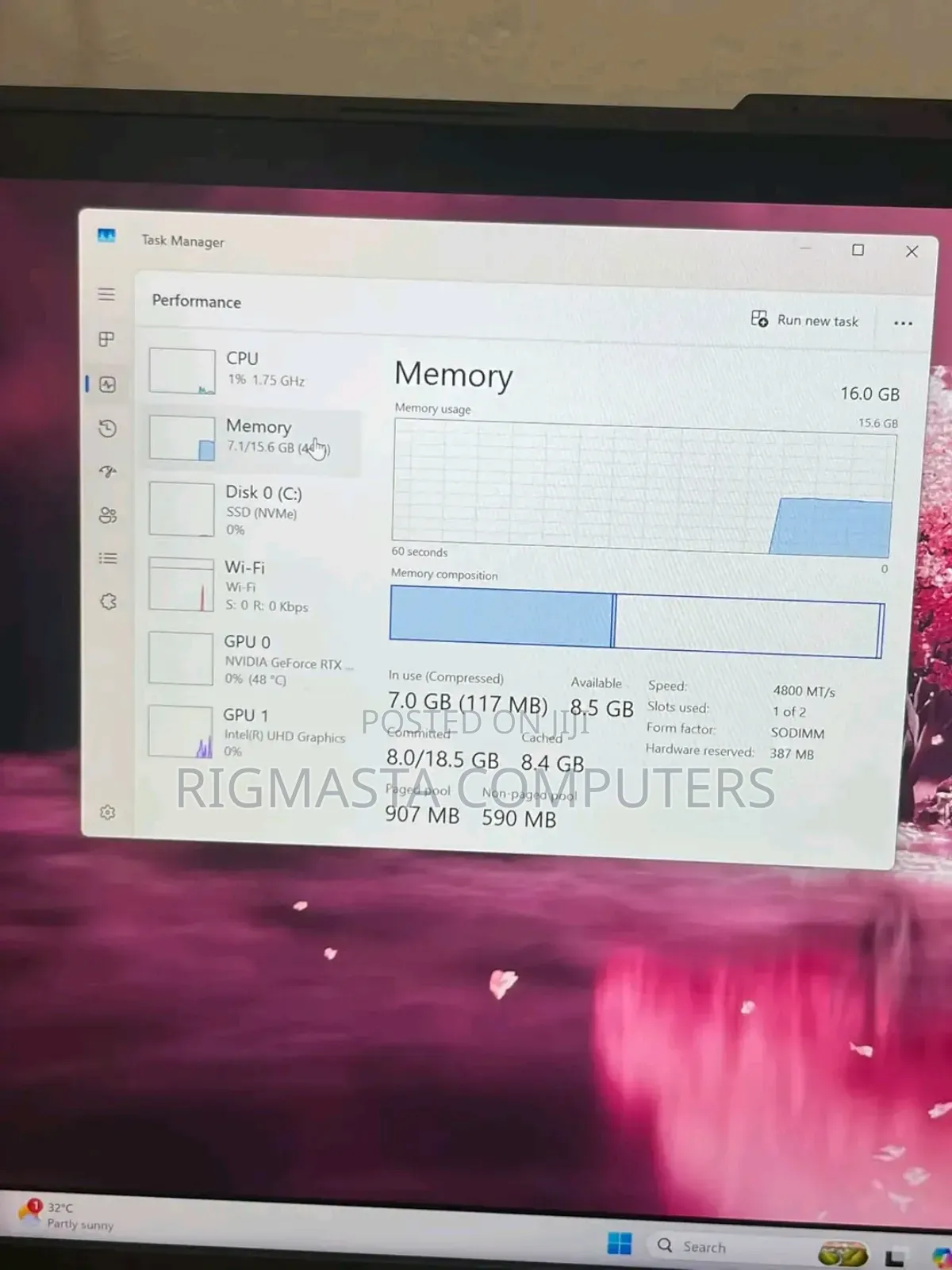New Laptop Asus ROG Strix G18 16GB Intel Core i9 SSD 1T