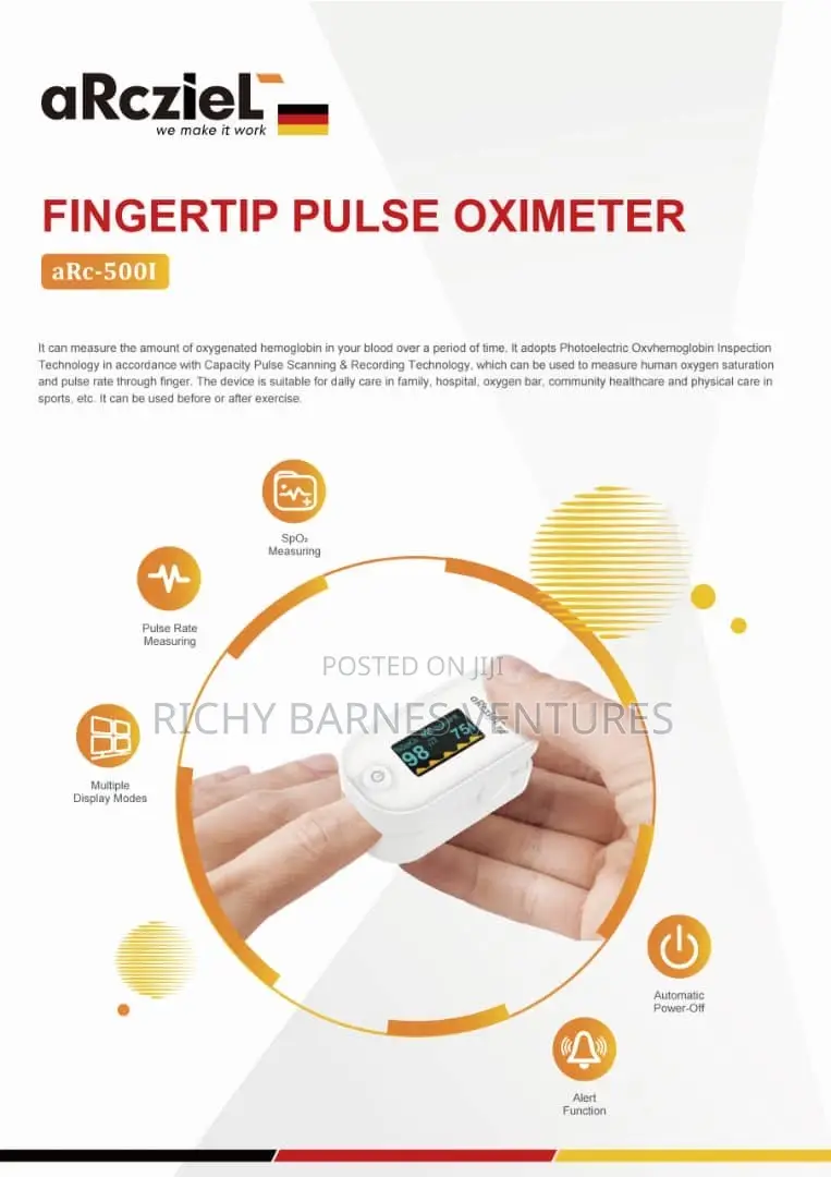 White Finger Pulse Oximeter
