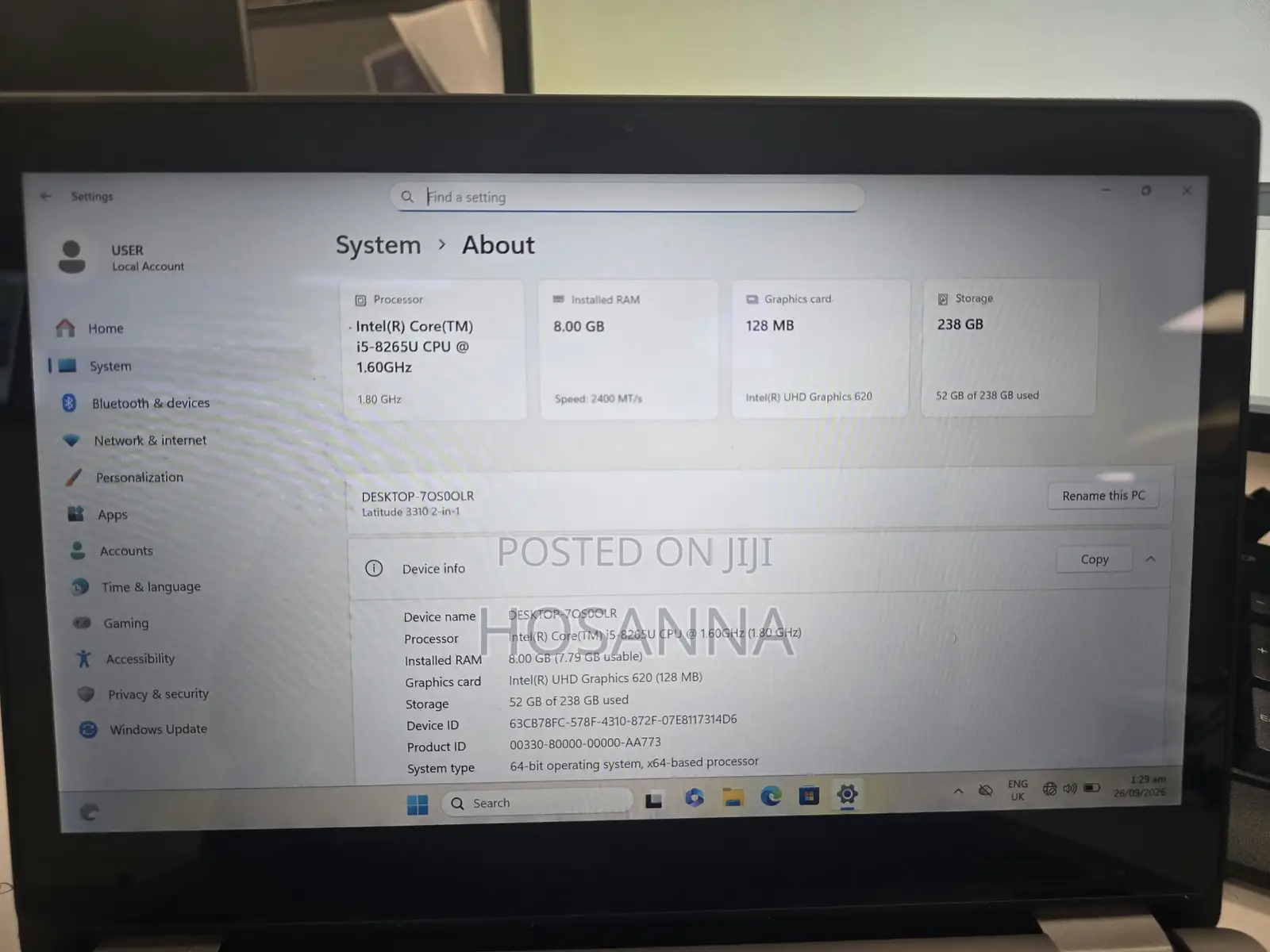 Laptop Dell Latitude 3310 2-in-1 8GB Intel Core i5 SSD 256GB