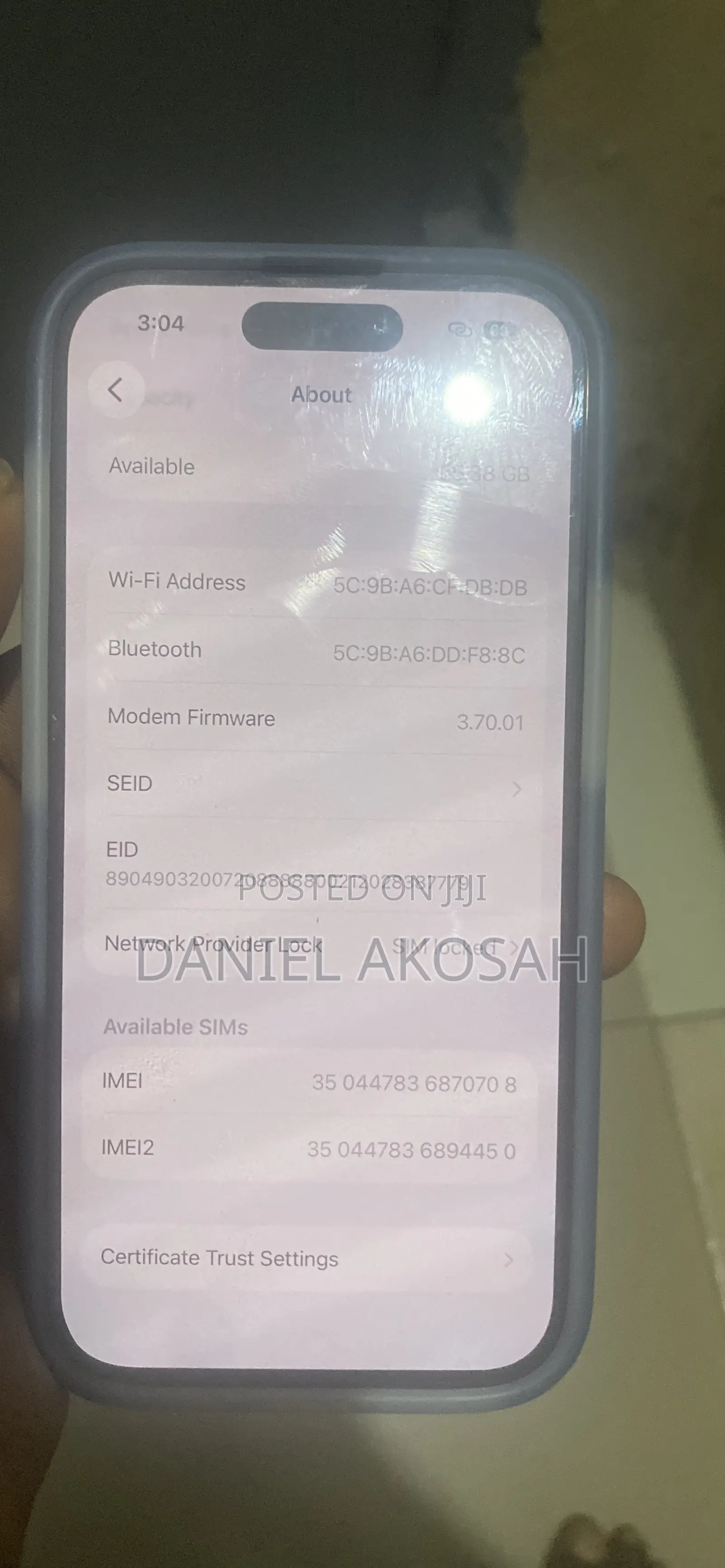 Apple iPhone 15 128 GB Black