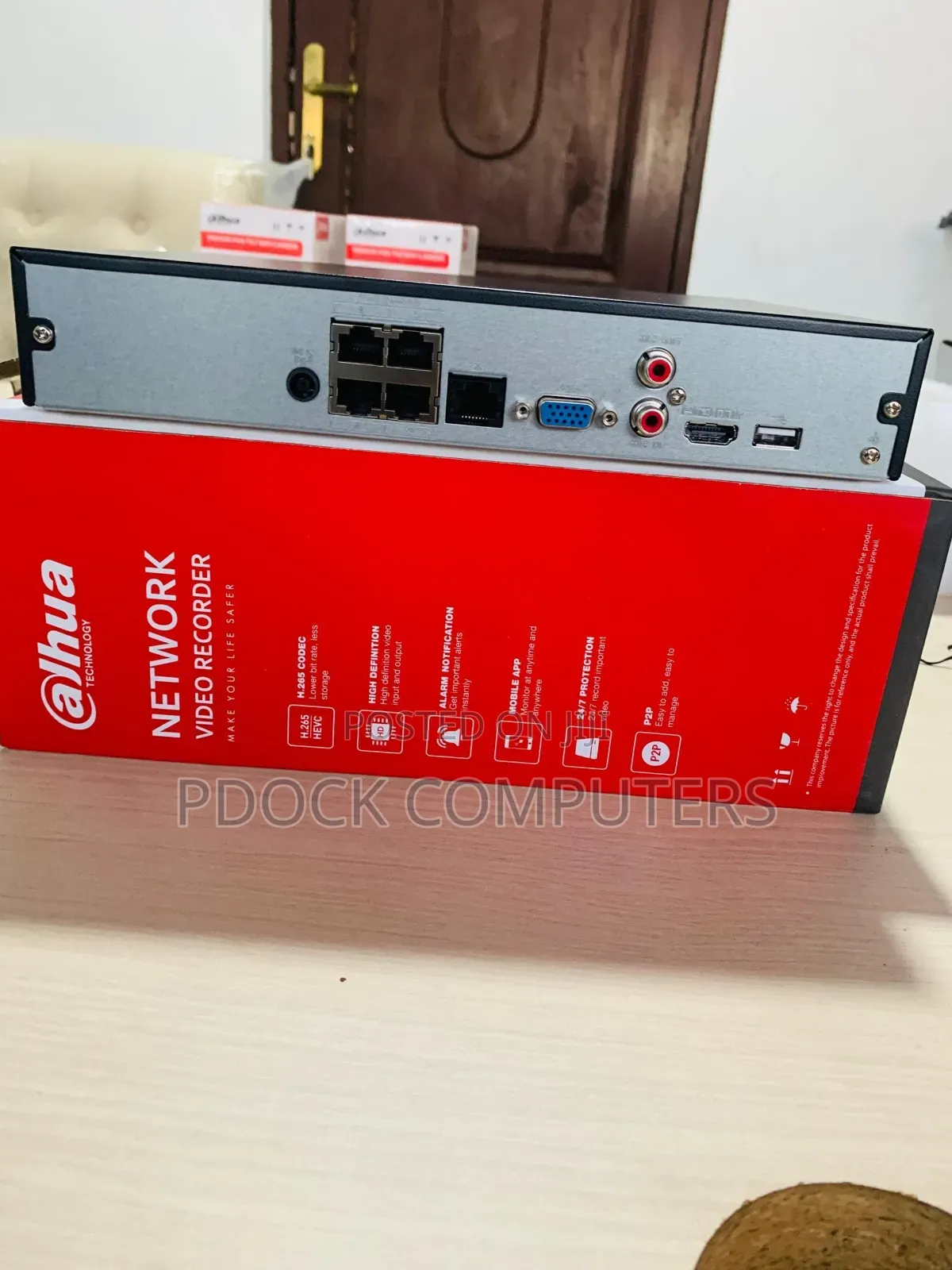 Dahua 4ch NVR Poe (Dhi-Nvr1104hs-P-S3/H) 1hdd to Slot Up 8tb