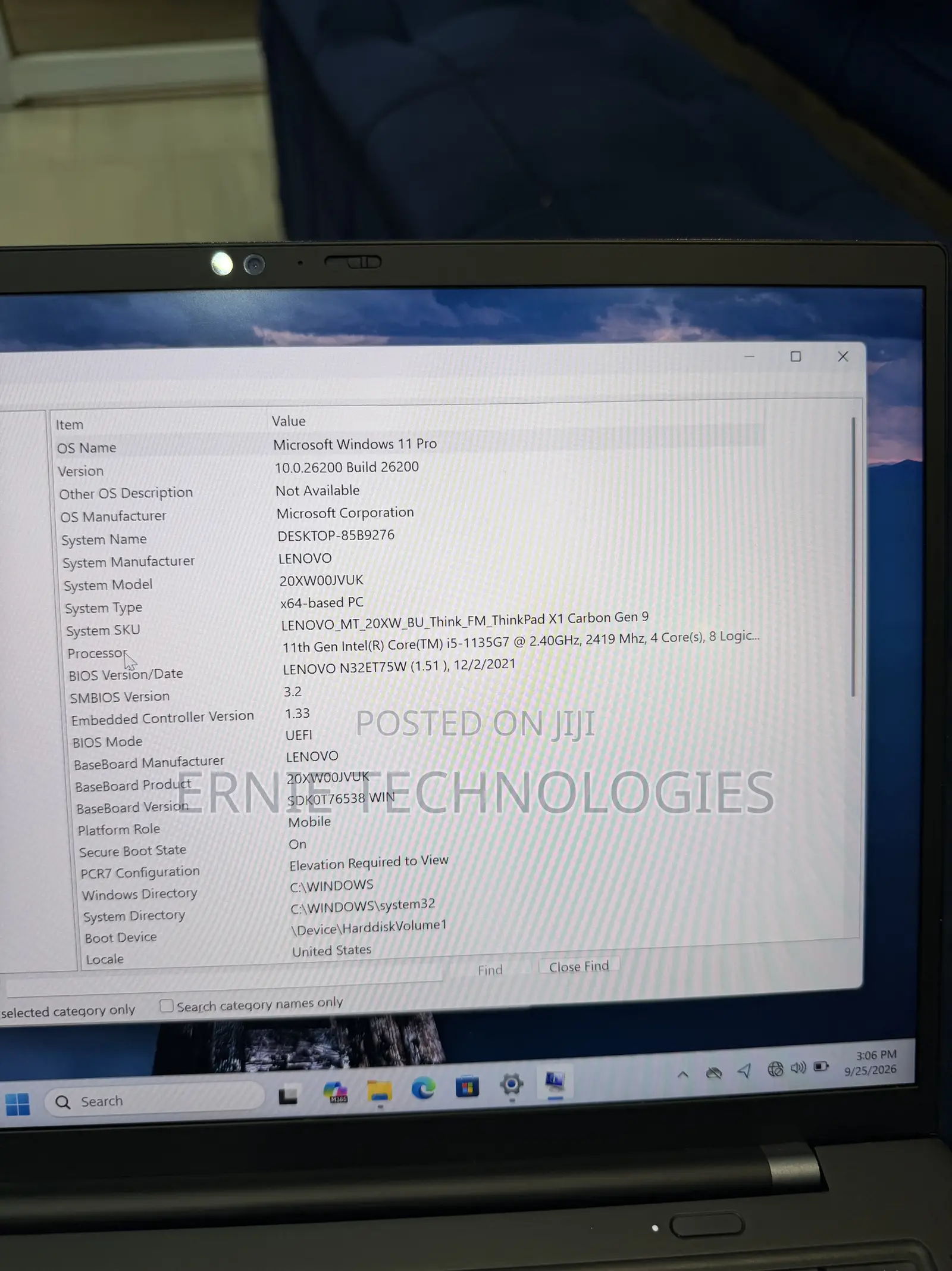 Laptop Lenovo ThinkPad X1 Carbon 16GB Intel Core i5 SSD 256GB