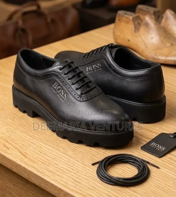Classic Hugo Boss Men’s Leather Shoe (Brown and Black Available)