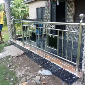 Stainless Steel With Glass Balusters