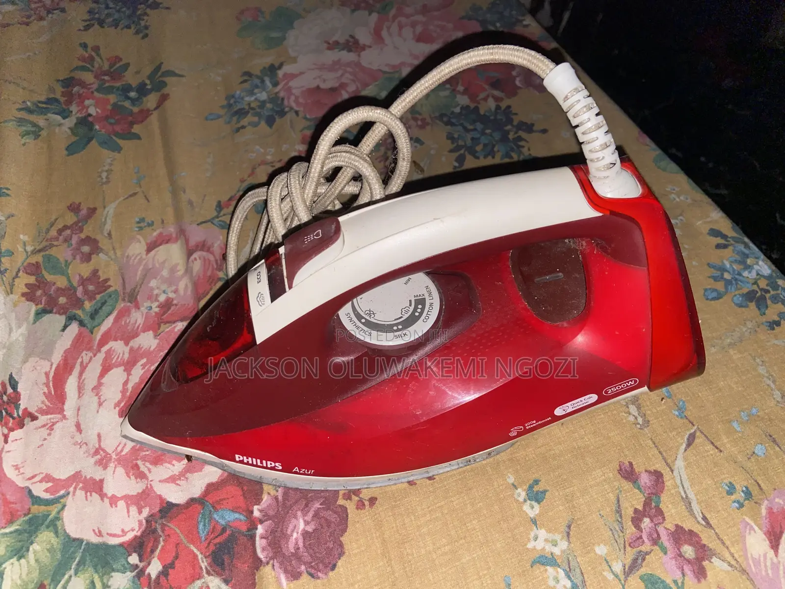 Philips Azur Steam Iron 2500w