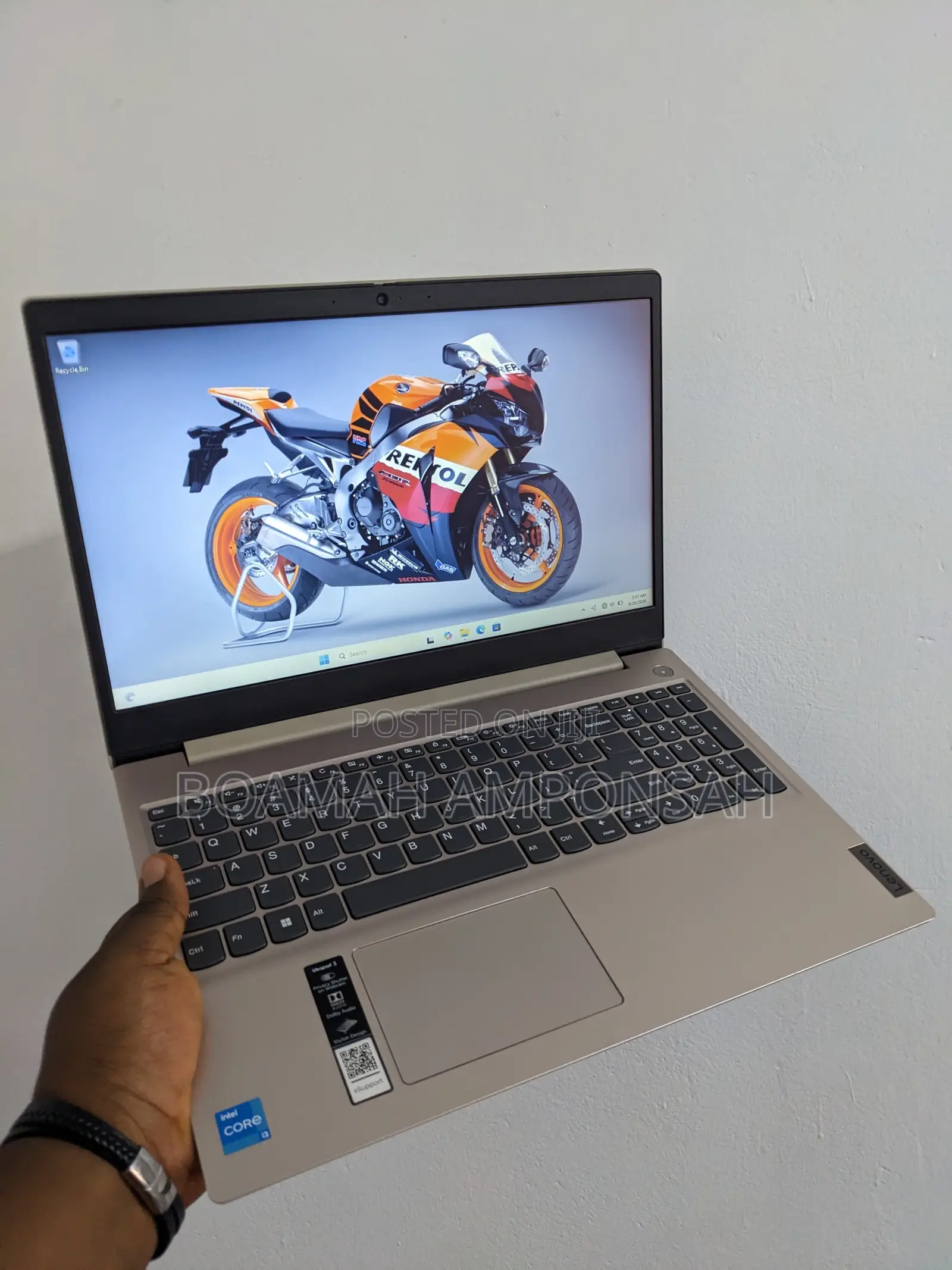 Laptop Lenovo Ideapad 3 8GB Intel Core i3 SSD 256GB