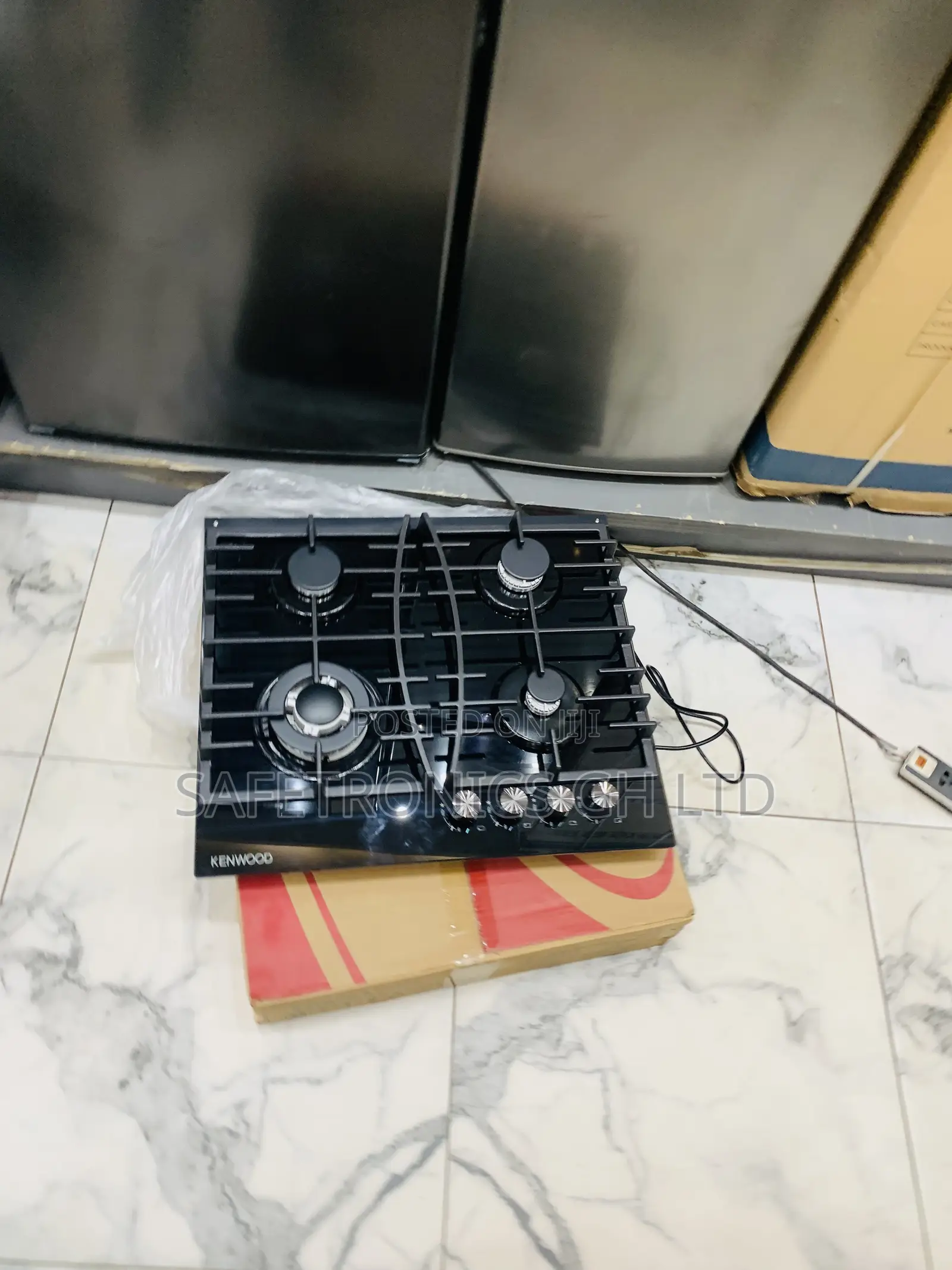 Get Accurate < Kenwood 4 Gas Hob Inbuilt Black