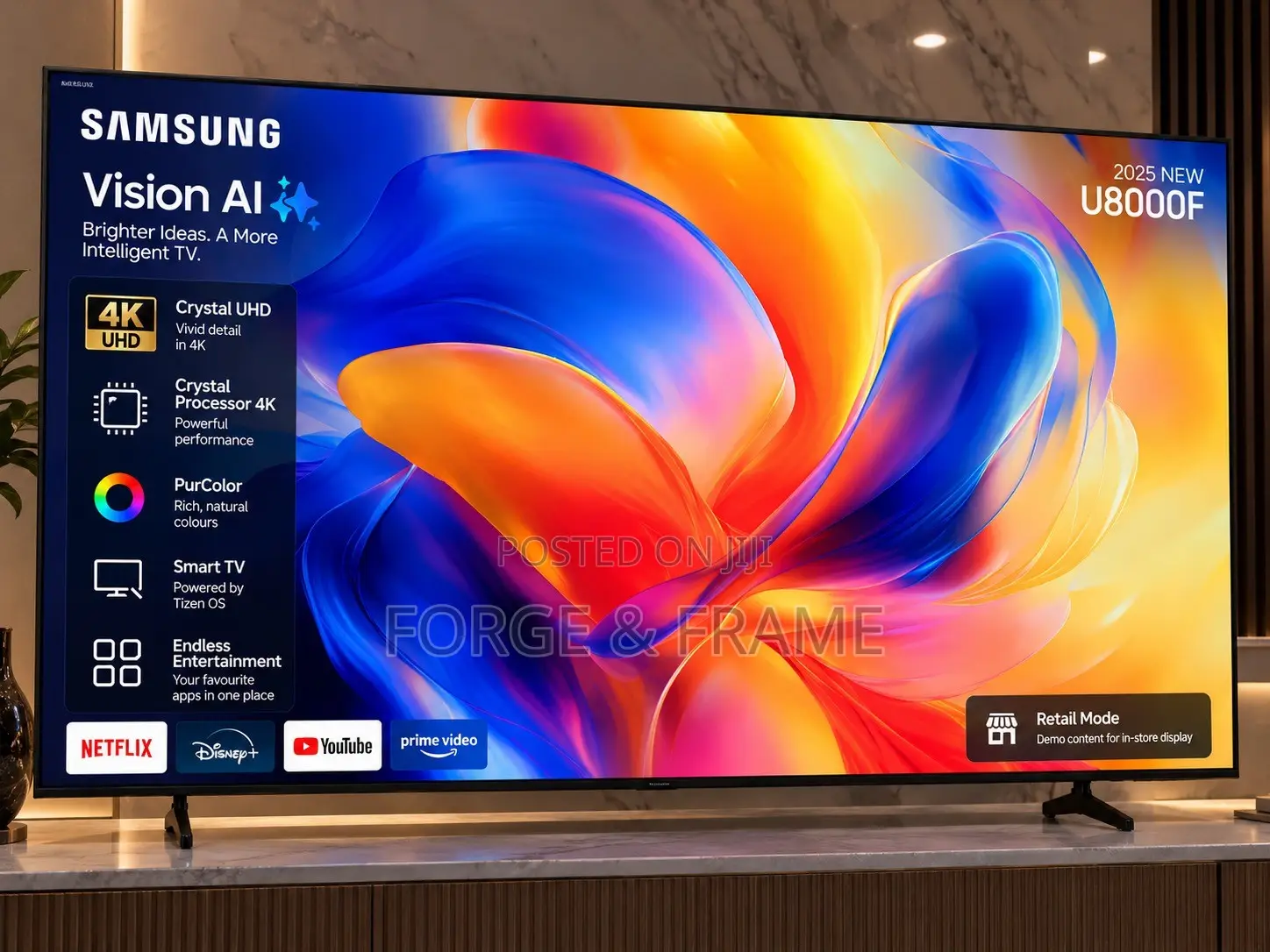 Samsung 75” Smart 2025 Crystal Uhd TV