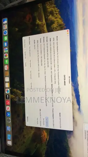 Laptop Apple MacBook Pro 2019 8GB Intel Core i5 SSD 500GB