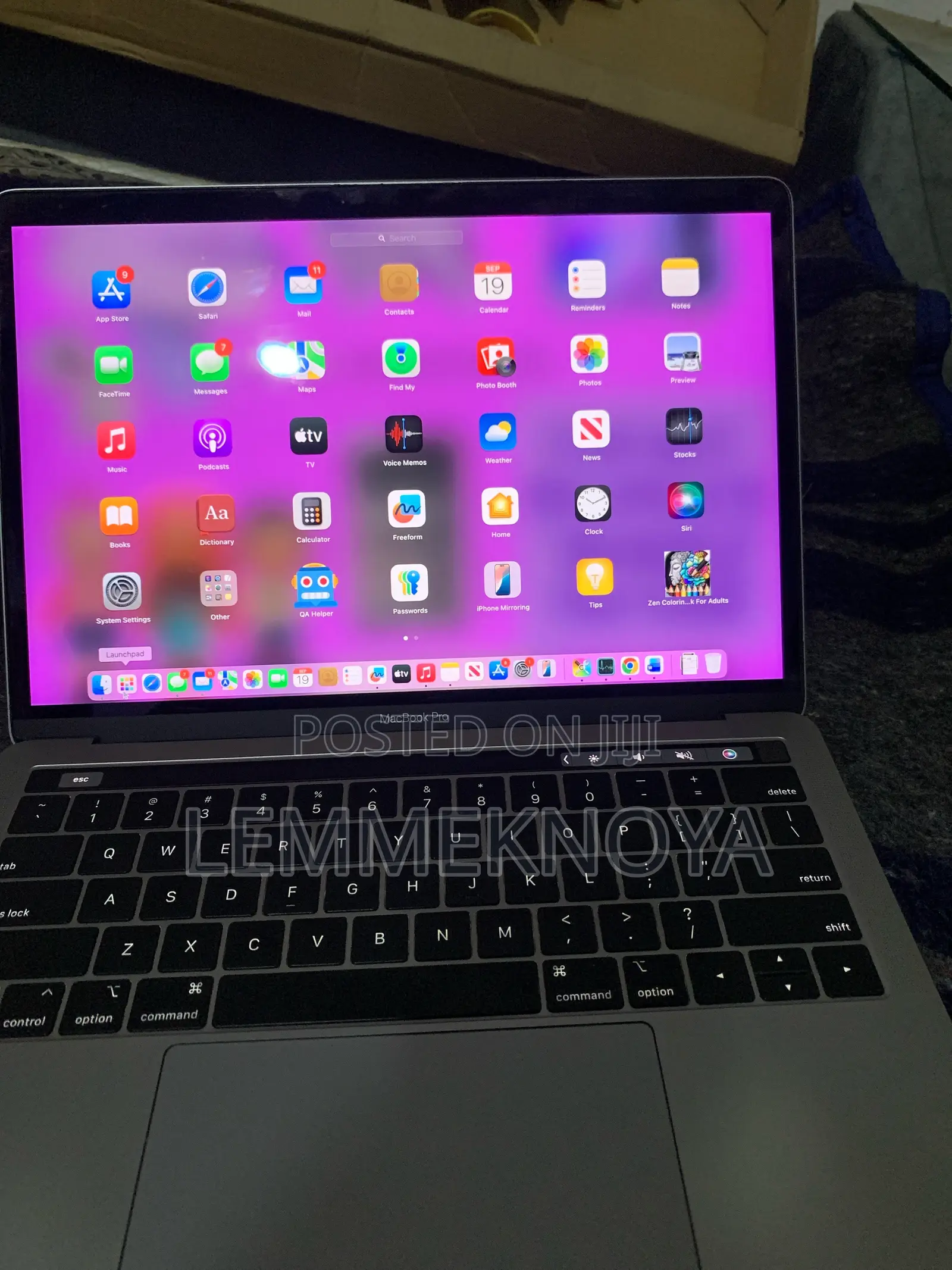 Laptop Apple MacBook Pro 2019 8GB Intel Core i5 SSD 500GB