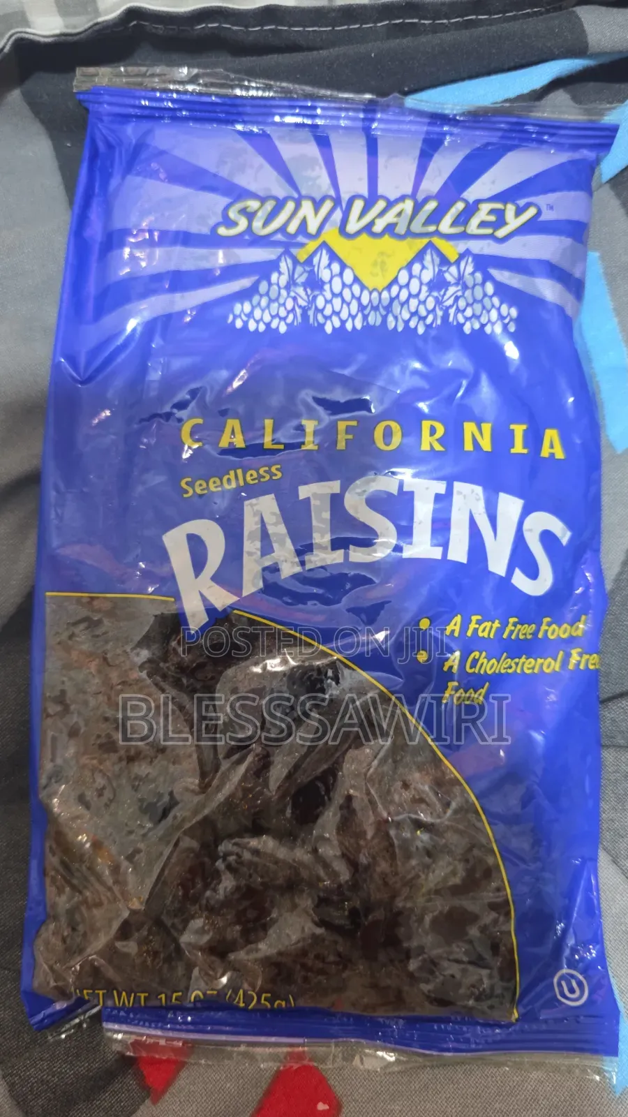 Fat and Cholesterol Free Raisins From USA