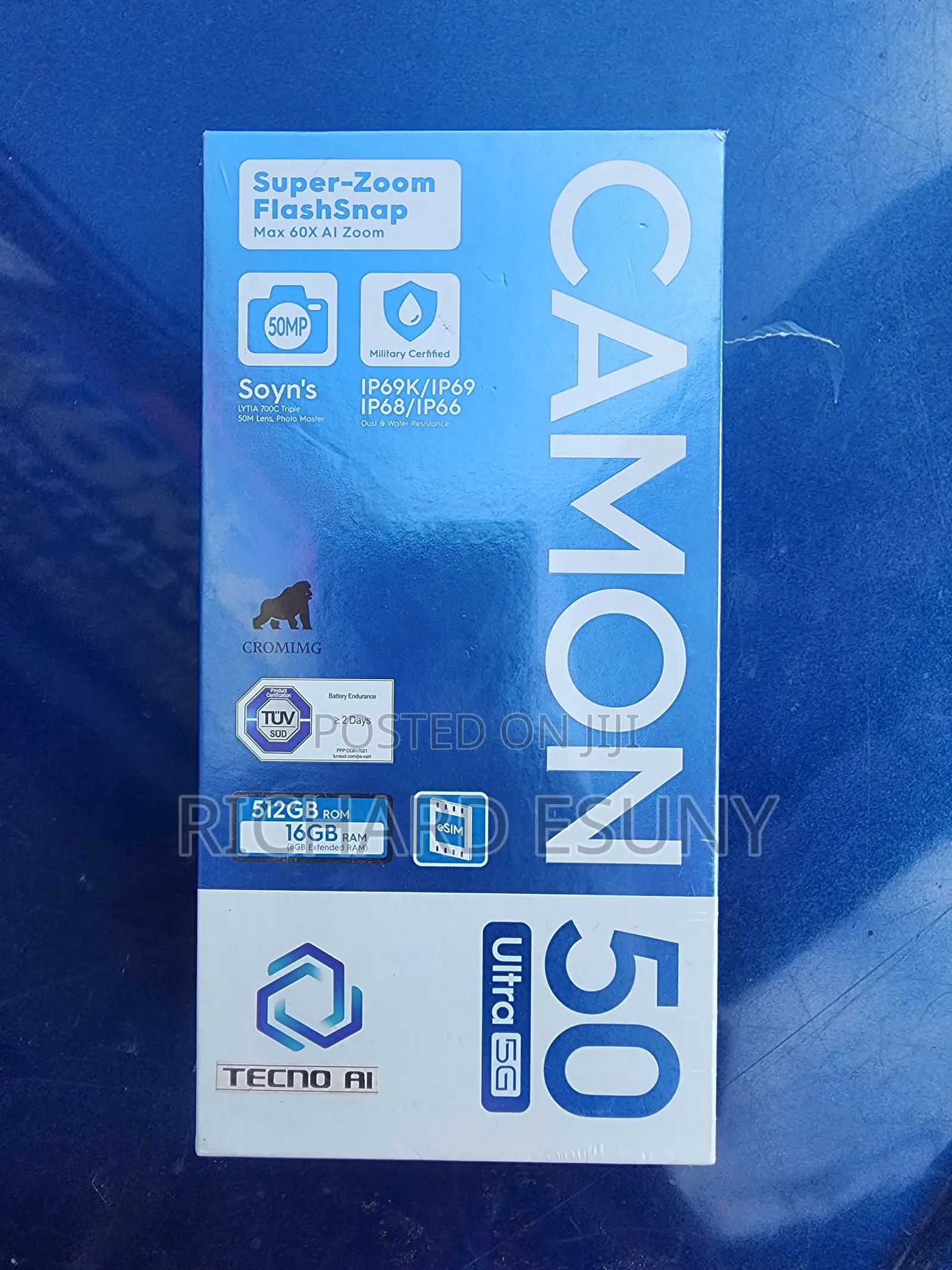 New Tecno Camon 50 Ultra 512 GB Black
