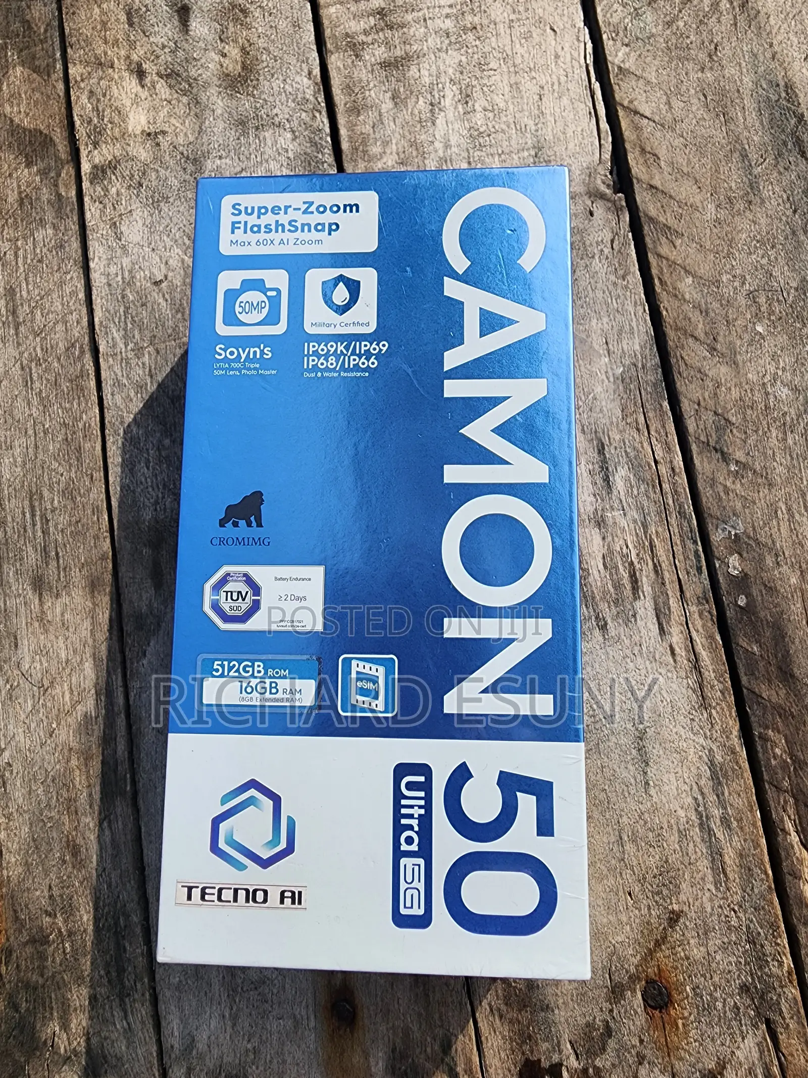New Tecno Camon 50 Ultra 512 GB Black
