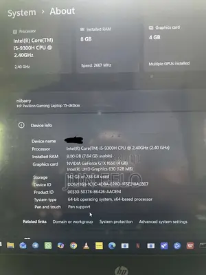 Laptop HP Pavilion 15 8GB Intel Core i5 SSD 256GB