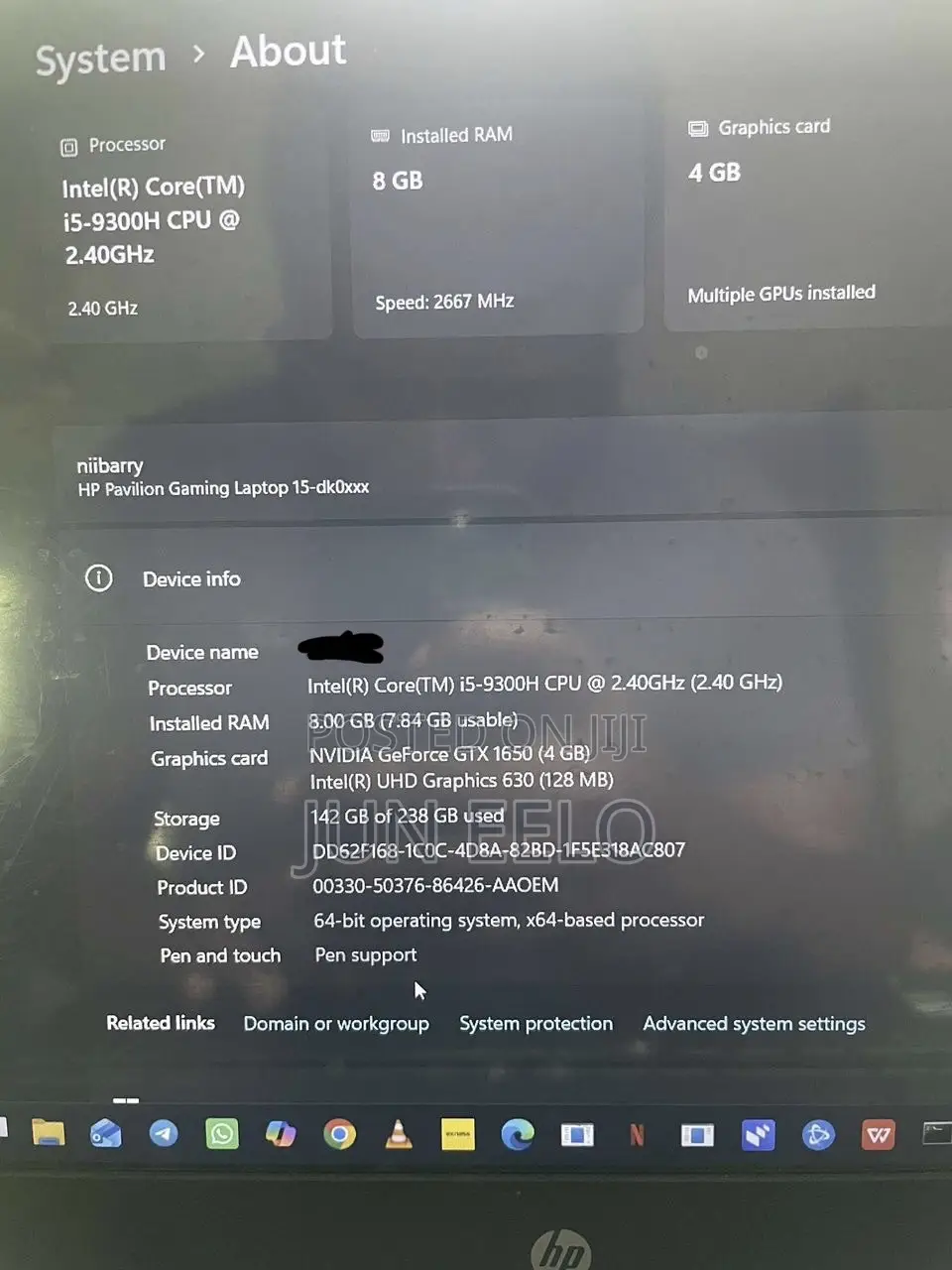 Laptop HP Pavilion 15 8GB Intel Core i5 SSD 256GB