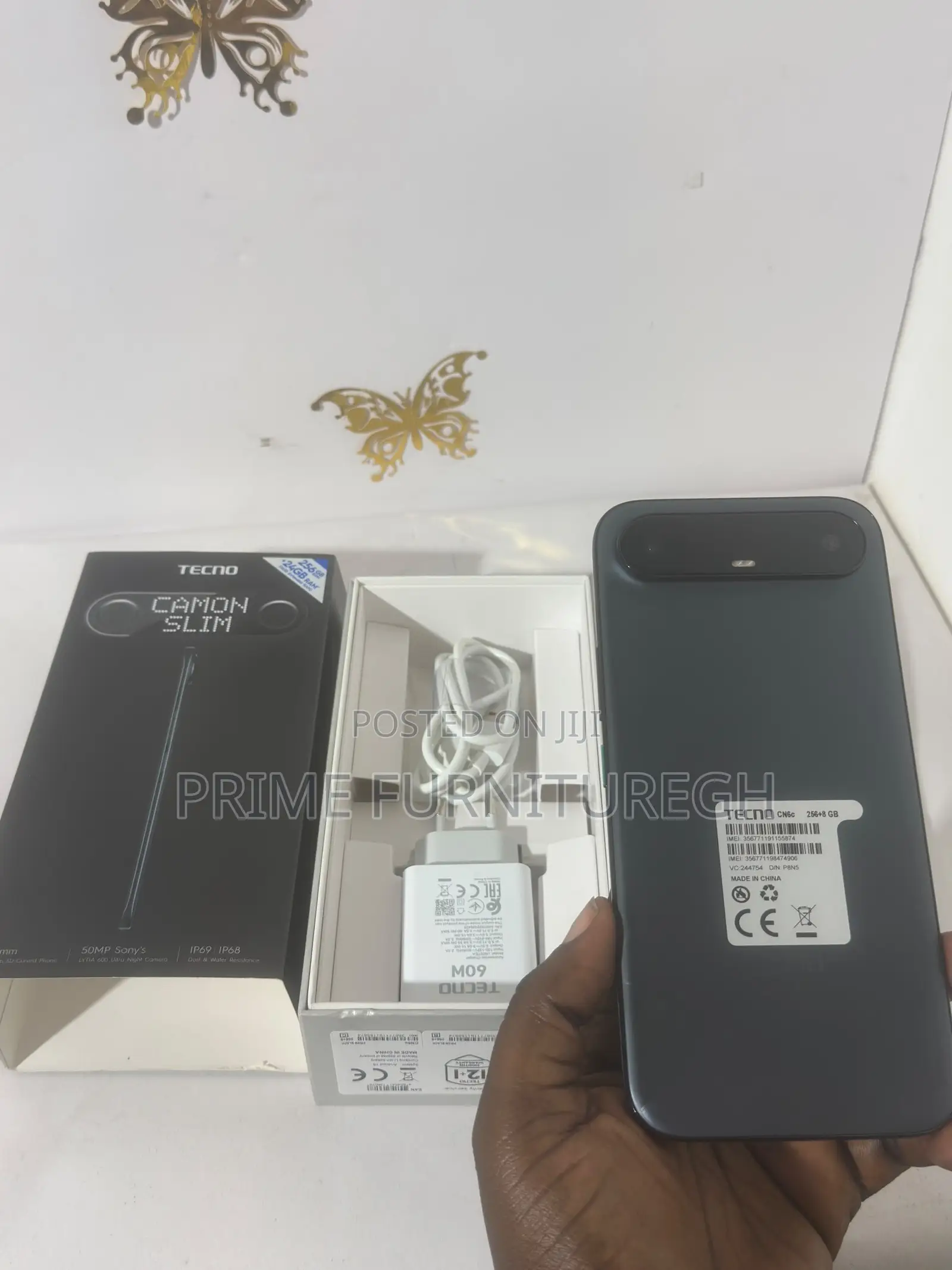 New Tecno Camon Slim 256 GB Black