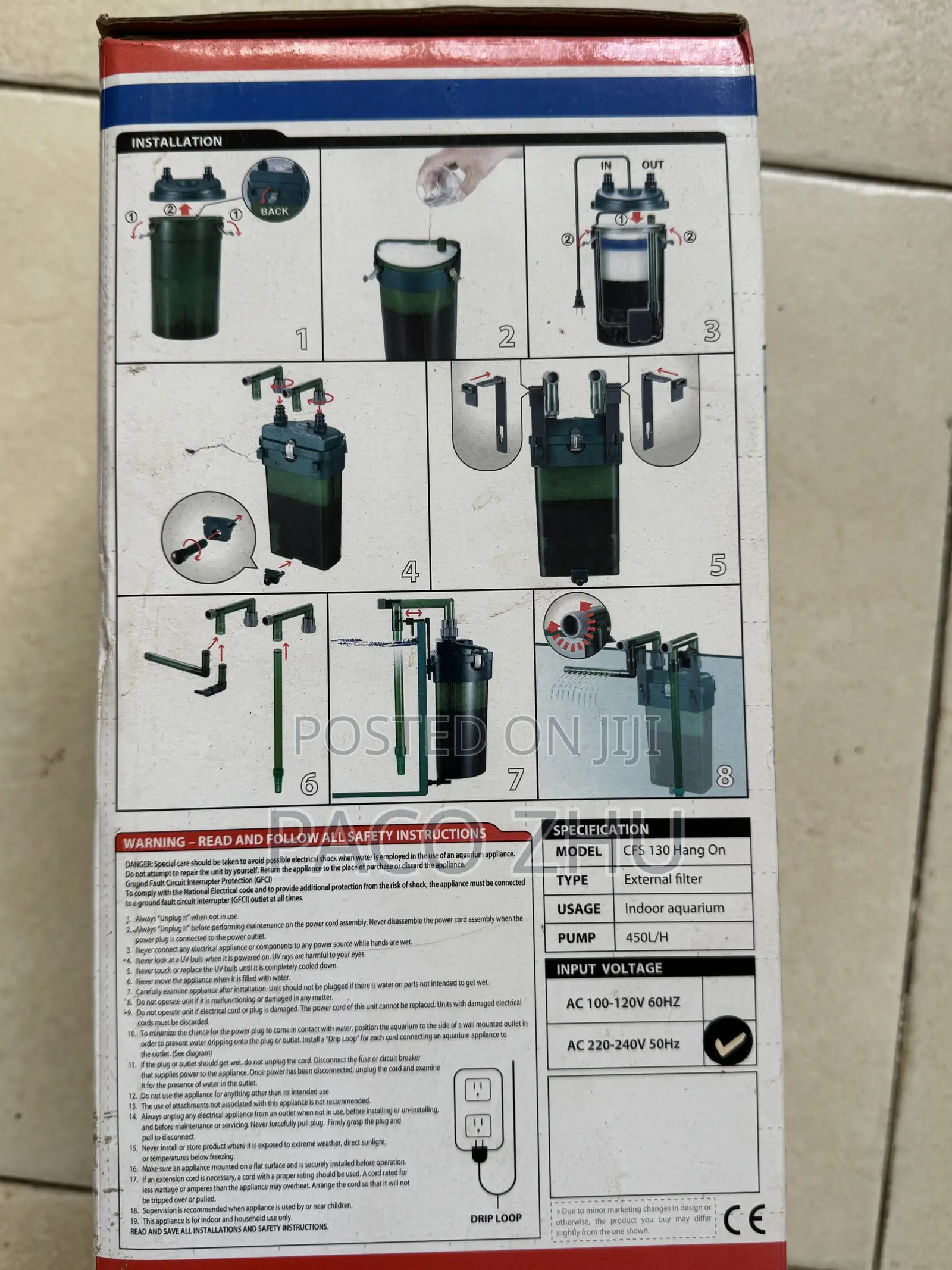 Odyssey Cfs130 Hang on Filter