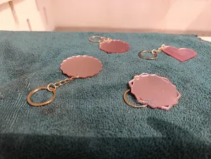 Rose Gold Acrylic Keyrings