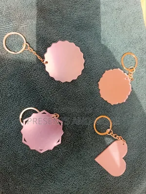 Rose Gold Acrylic Keyrings