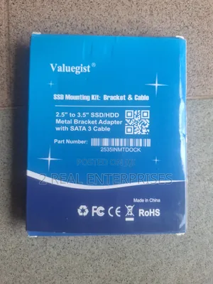 Valuegist 2.5" to 3.5" SSD/HDD Metal Mounting Kit With SATA Cable