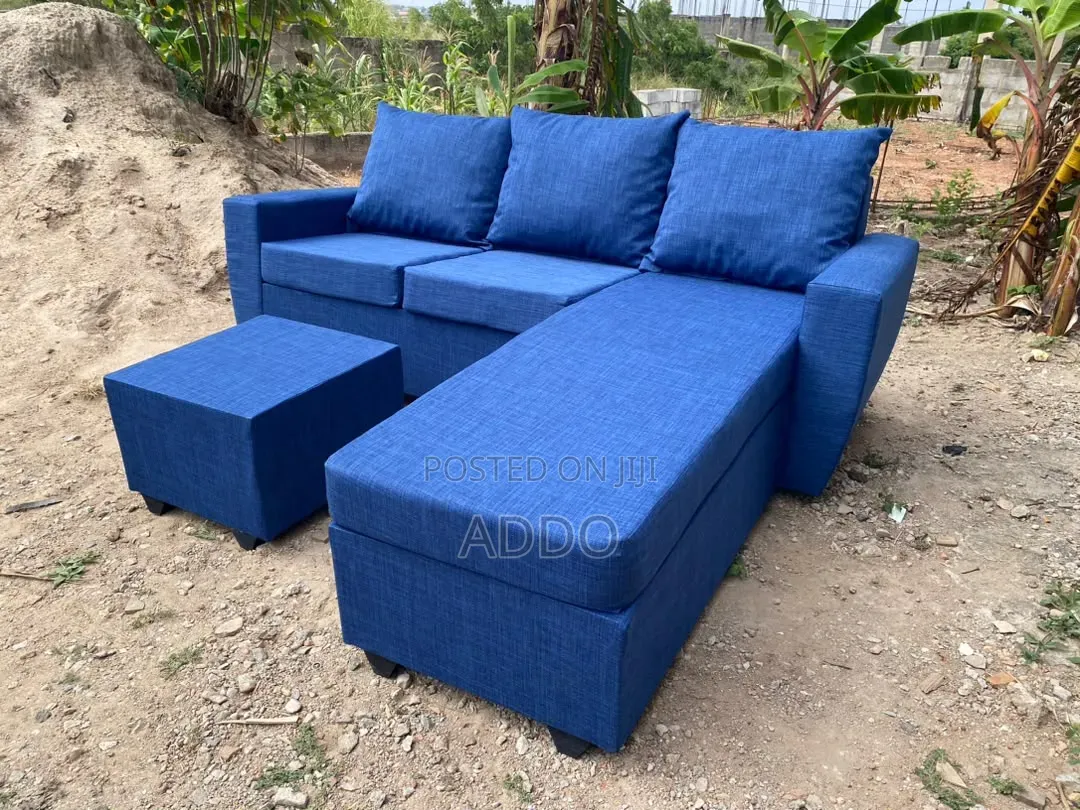 Blue L Shape Sofa for Sale