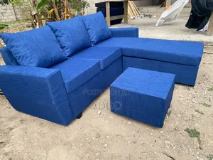 Blue L Shape Sofa for Sale