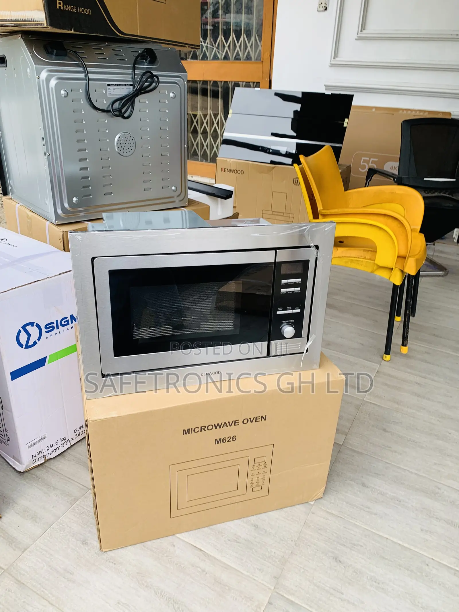 Energy Sufficient > Inbuilt Sliver Kenwood Black Microwave
