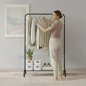 Quality Freestanding Single Metal Cloth Rack- Fast Delivery in 2hrs