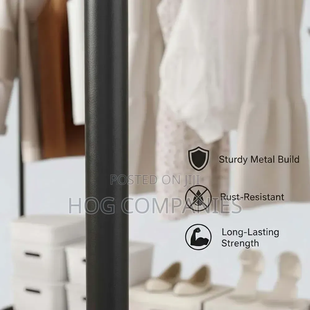 Quality Freestanding Single Metal Cloth Rack- Fast Delivery in 2hrs