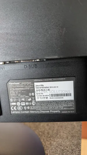22" ViewSonic Monitor Available