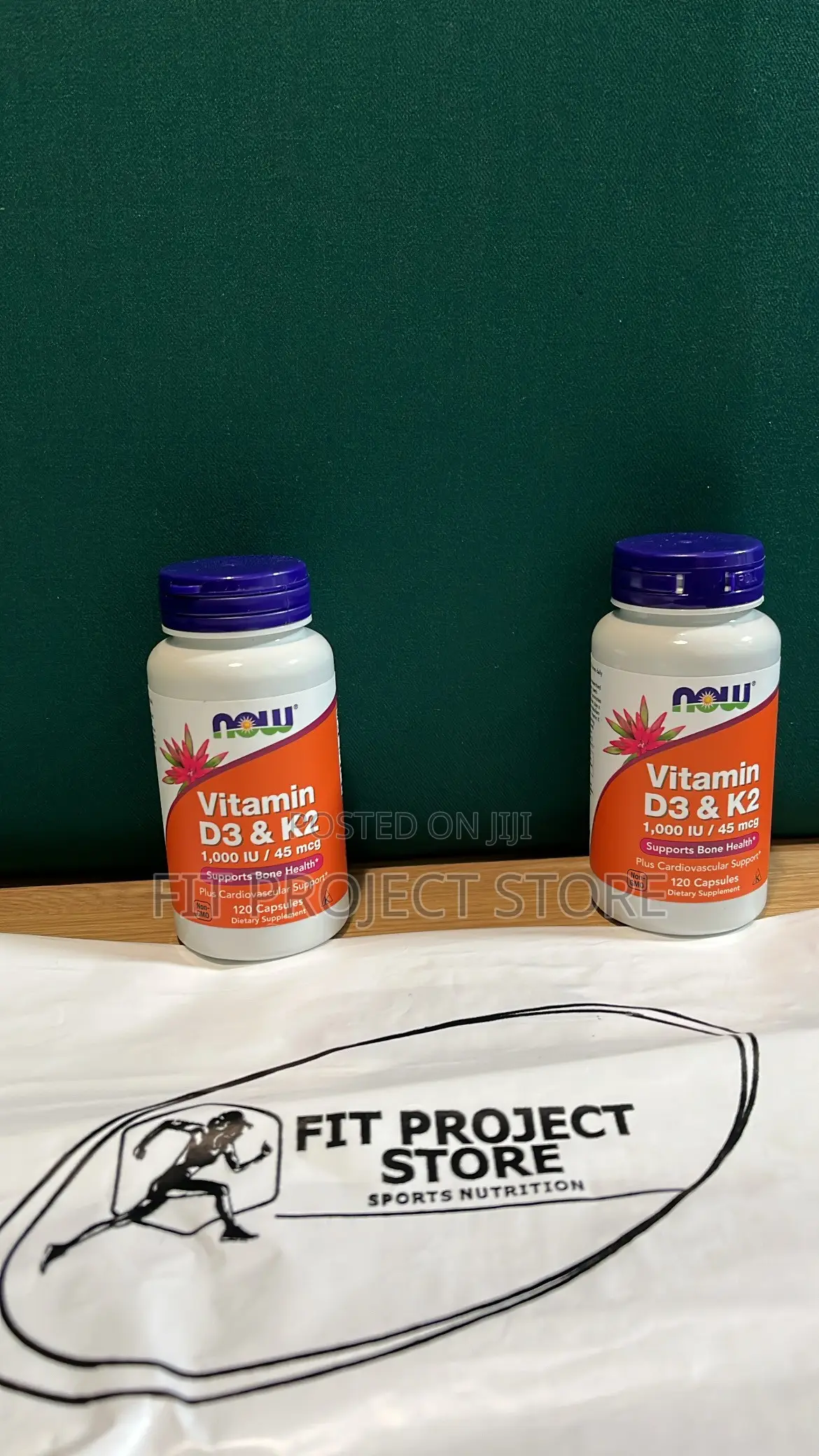 Now Vitamin D3 + K2 100capsules