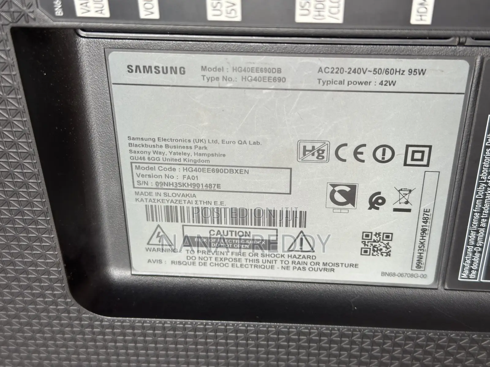 Samsung Smart TV 40 Inches