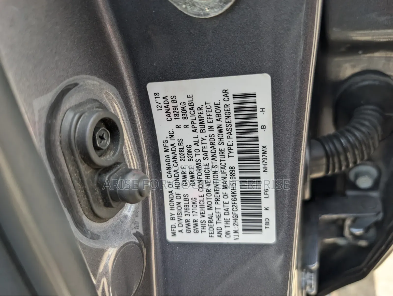 Honda Civic LX Sedan 2018 Gray