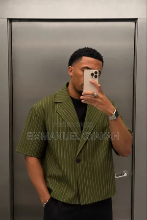 Classic Short Sleeve Blazer Shirt